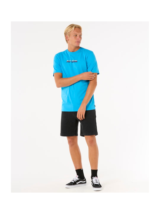 Koszulka męska RIP CURL Big Mumma Icon Tee niebieska
