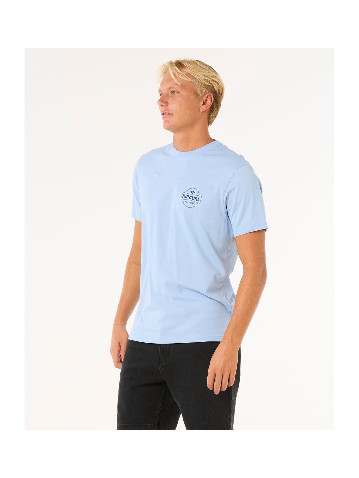 Koszulka męska RIP CURL Staple Tee niebieska
