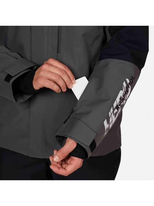 Kurtka narciarska męska ROSSIGNOL Hero Velika Insulated Jkt szara
