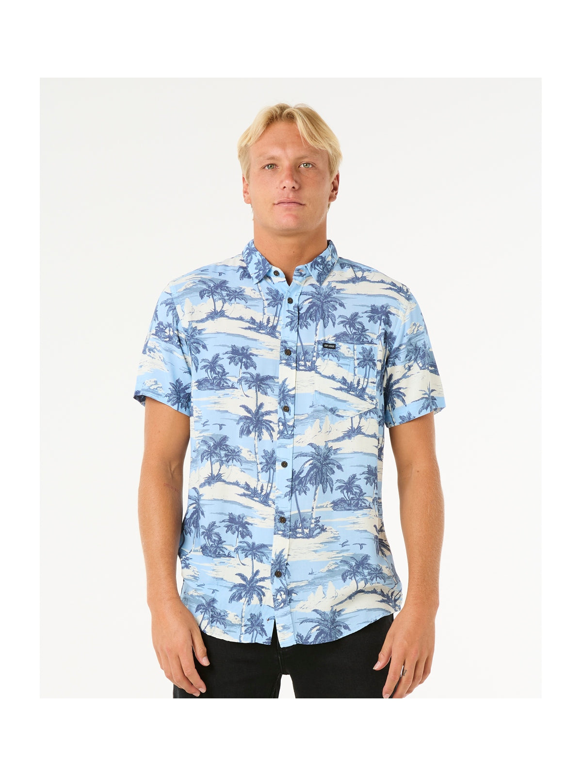 Koszula męska RIP CURL Dreamer Barrel Killa S/S Shirt palmy
