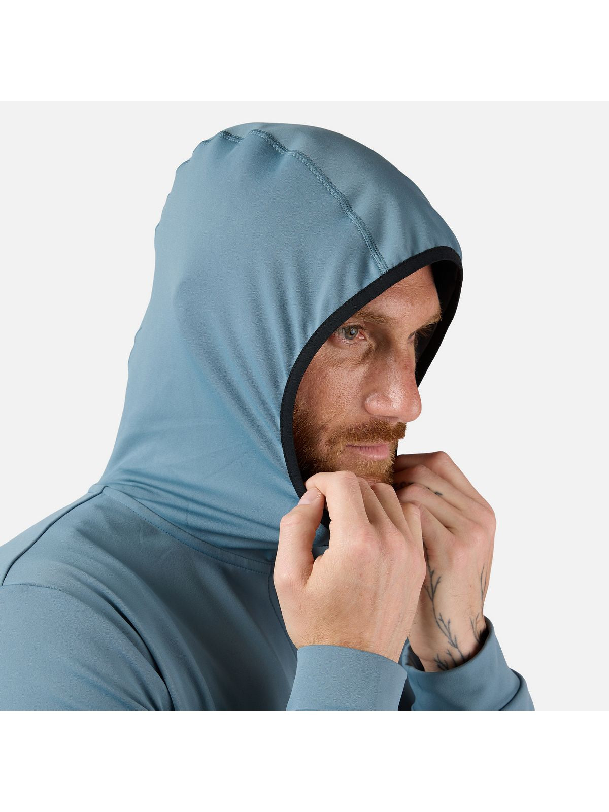 Bluza męska ROSSIGNOL Mid Layer Thin Fz niebieska - Adventure Sports