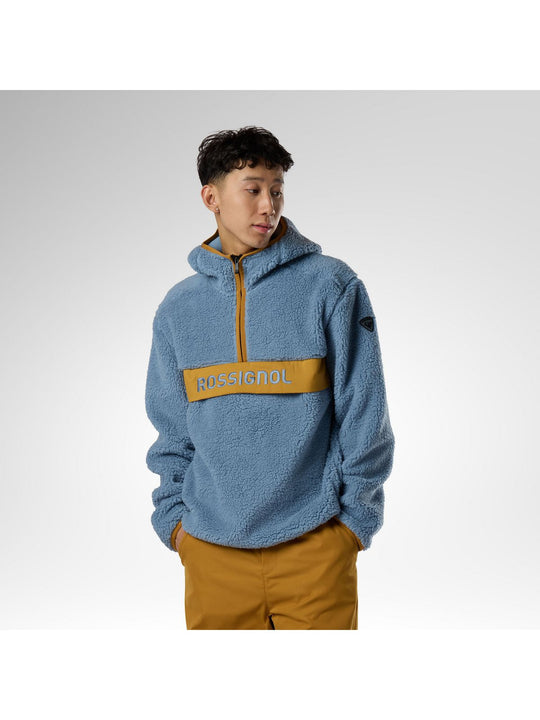 Bluza męska ROSSIGNOL Alltrack Anorak Fleece niebieska
