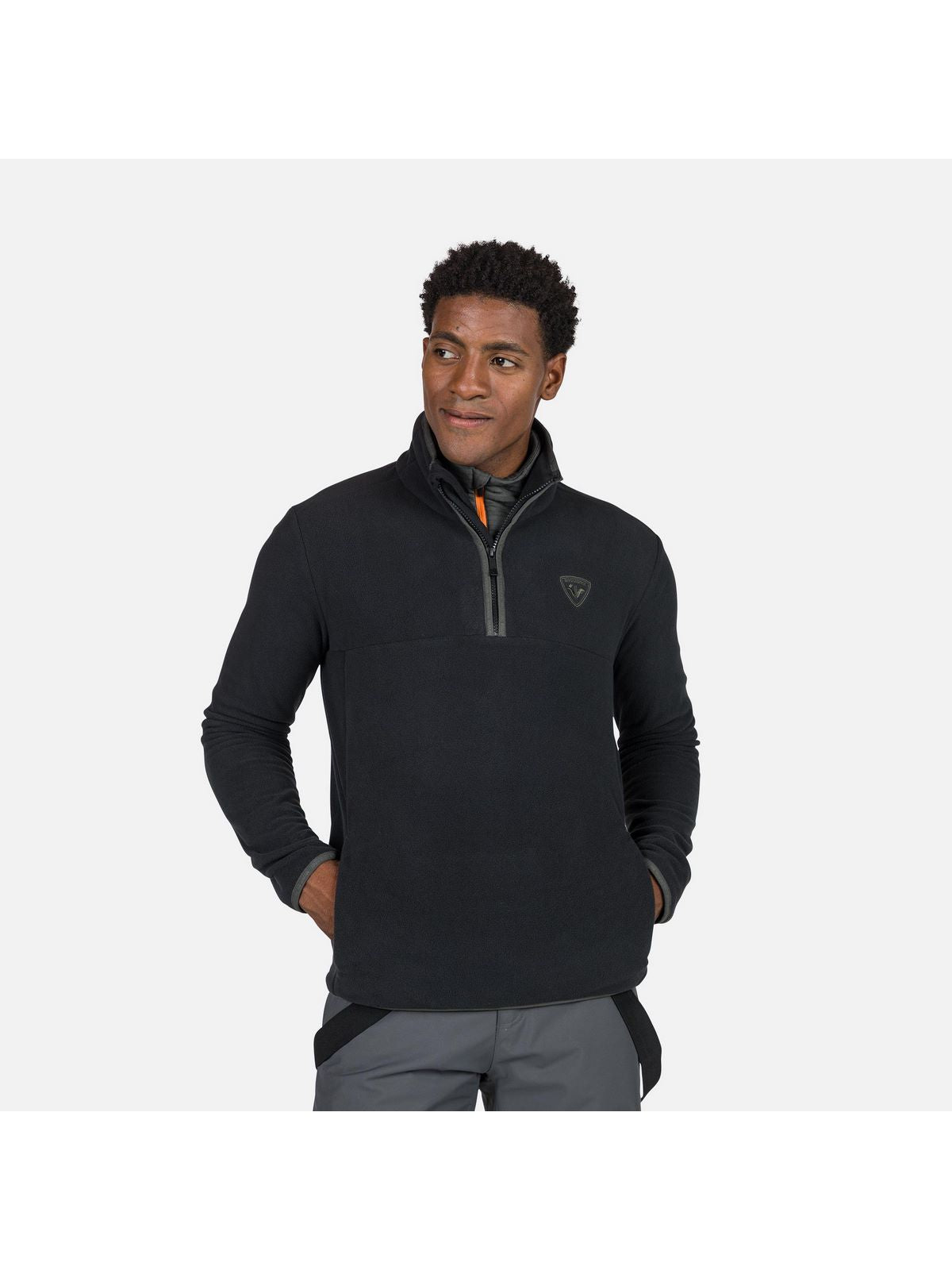 Bluza męska męska ROSSIGNOL Strawpile Fleece Hz czarny