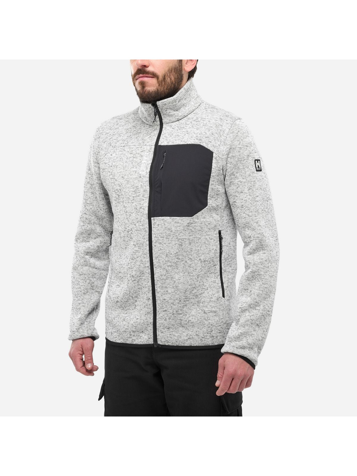 Bluza męska MILLET M Chamonix Knit Jkt M szara