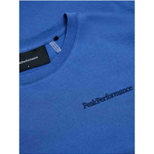 Koszulka damska PEAK PERFORMANCE Original Small Logo Tee niebieska
