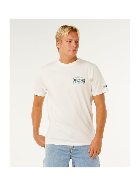 Koszulka męska RIP CURL Meo Peniche Pro 26 Event Tee biała
