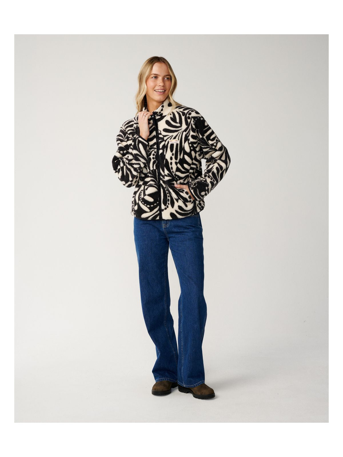 Polar damski RIP CURL Party Wave Polar Allover Zt czarny