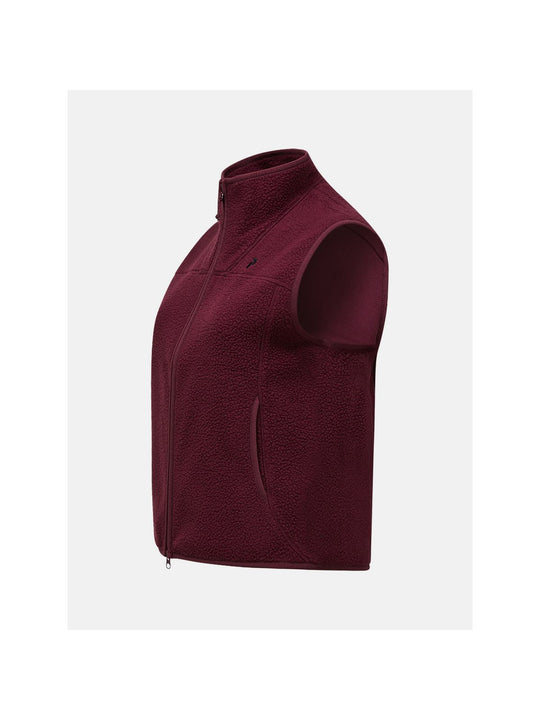 Kamizelka damska PEAK PERFORMANCE NatureRush Pile Vest bordowa

