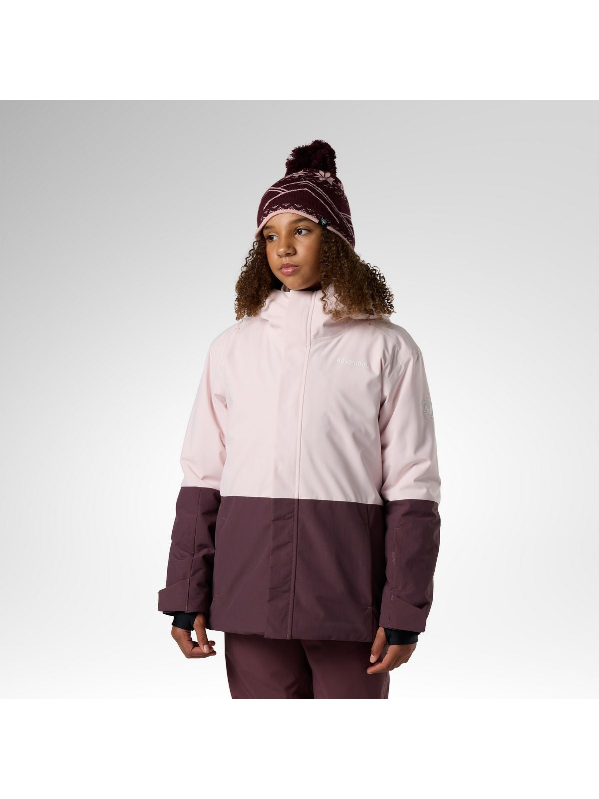 Kurtka narciarska juniorska ROSSIGNOL Jr Outerlimits Insulated Jkt różowa