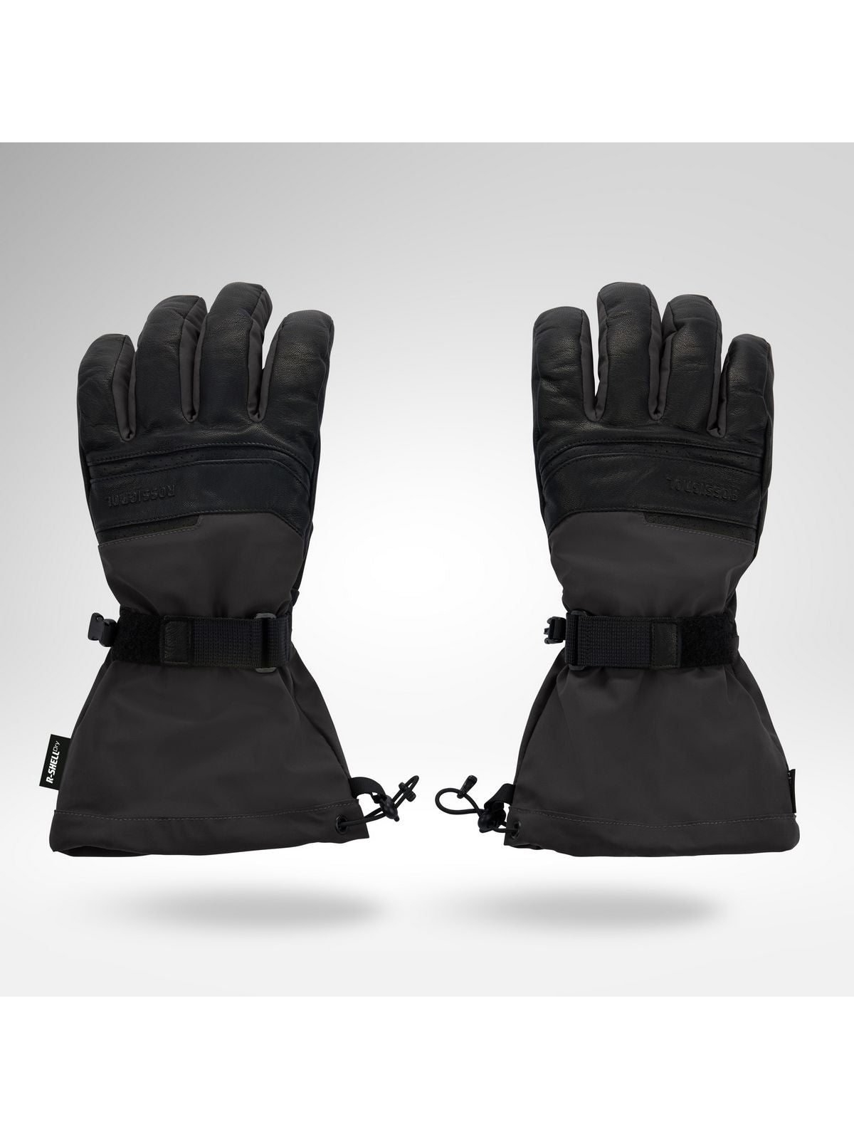 Rękawice narciarskie męskie ROSSIGNOL M Leather Mix Ski Gloves R-She czarne