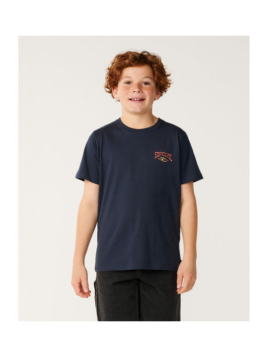 Koszulka juniorska RIP CURL Air Shred Tee-Boy granatowa
