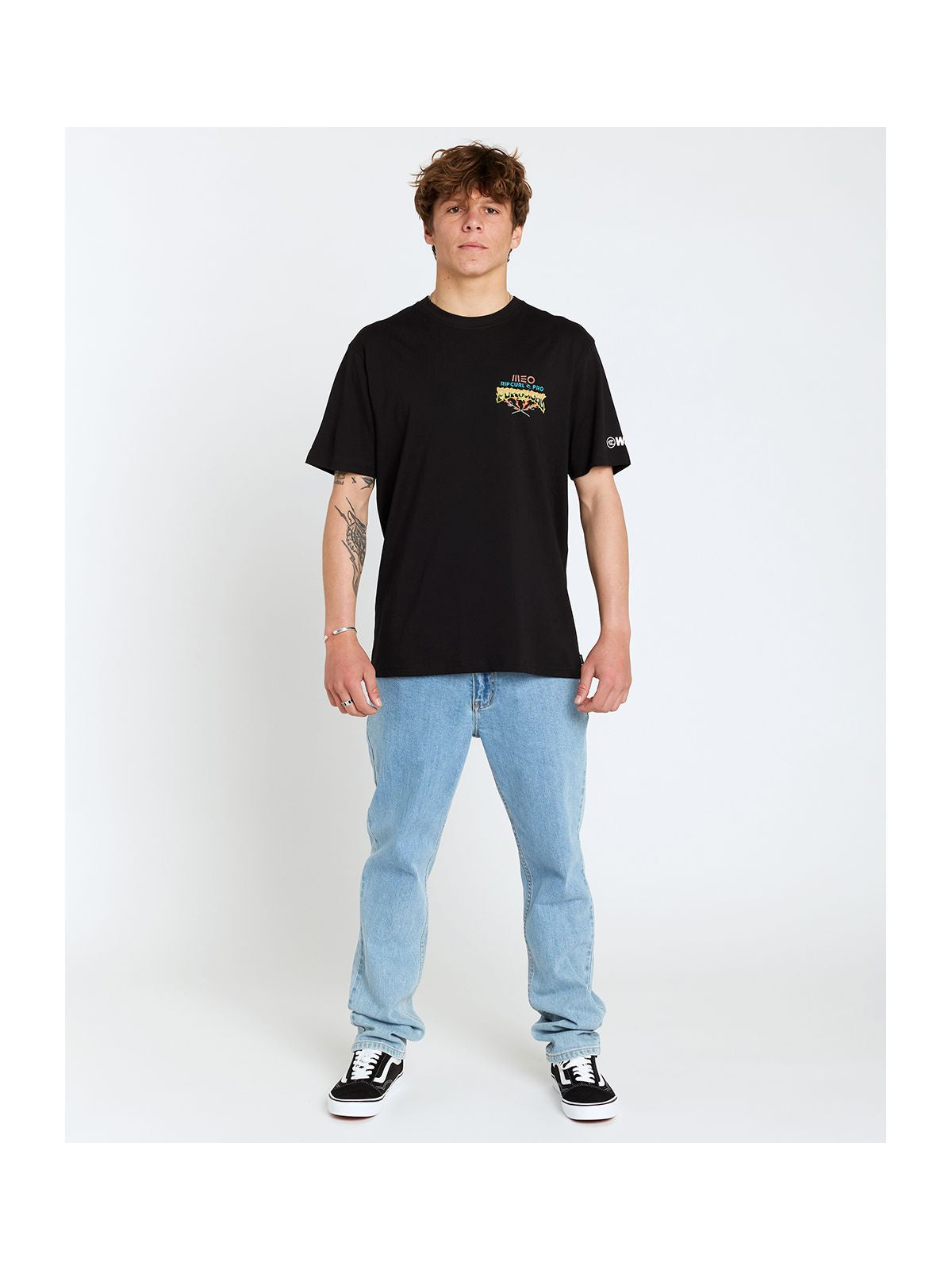 Koszulka RIP CURL Meo Rip Curl Pro Tee czarny - Adventure Sports