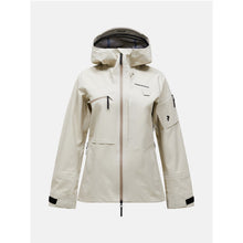 Kurtka narciarska damska PEAK PERFORMANCE Alpine GORE-TEX C-Knit 3L Shell Jacket piaskowa
