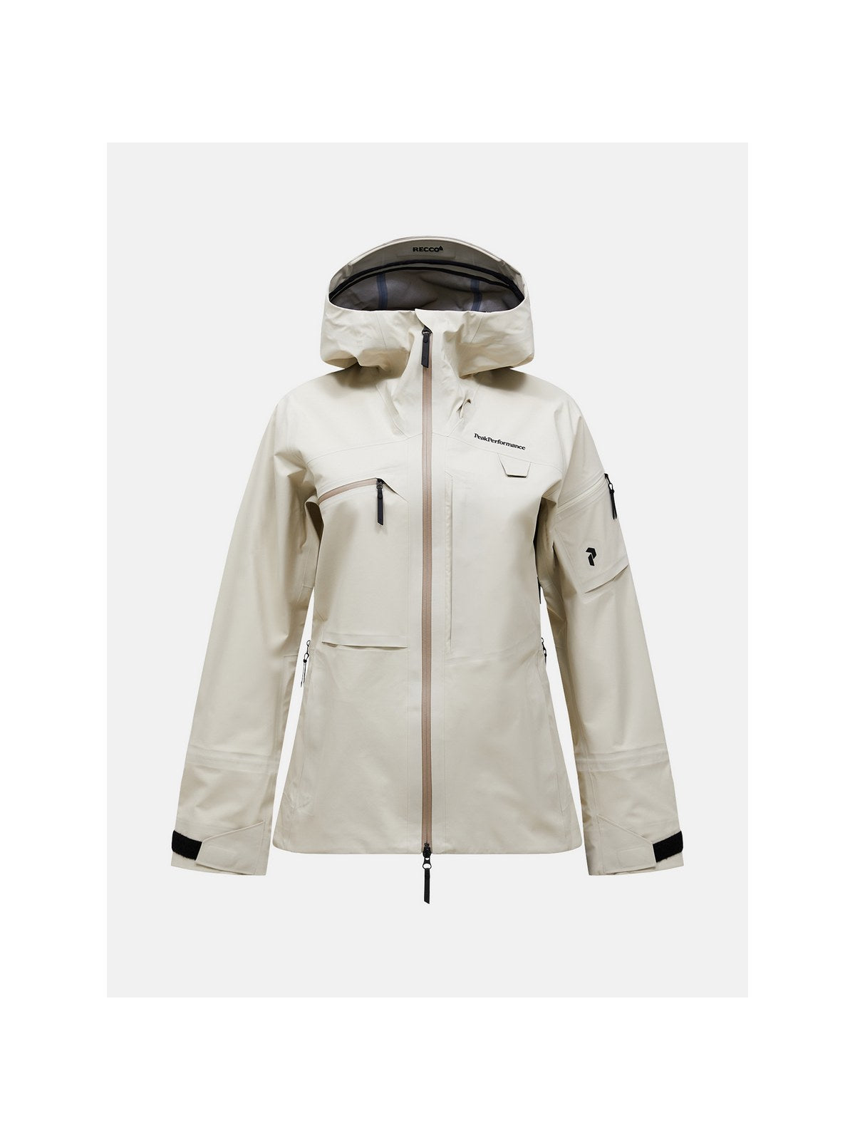 Kurtka narciarska damska PEAK PERFORMANCE Alpine GORE-TEX C-Knit 3L Shell Jacket piaskowa