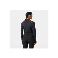 Koszulka damska HELLY HANSEN W Lifa Merino Midweight Graphic 1/2 Zip kolor czarny
