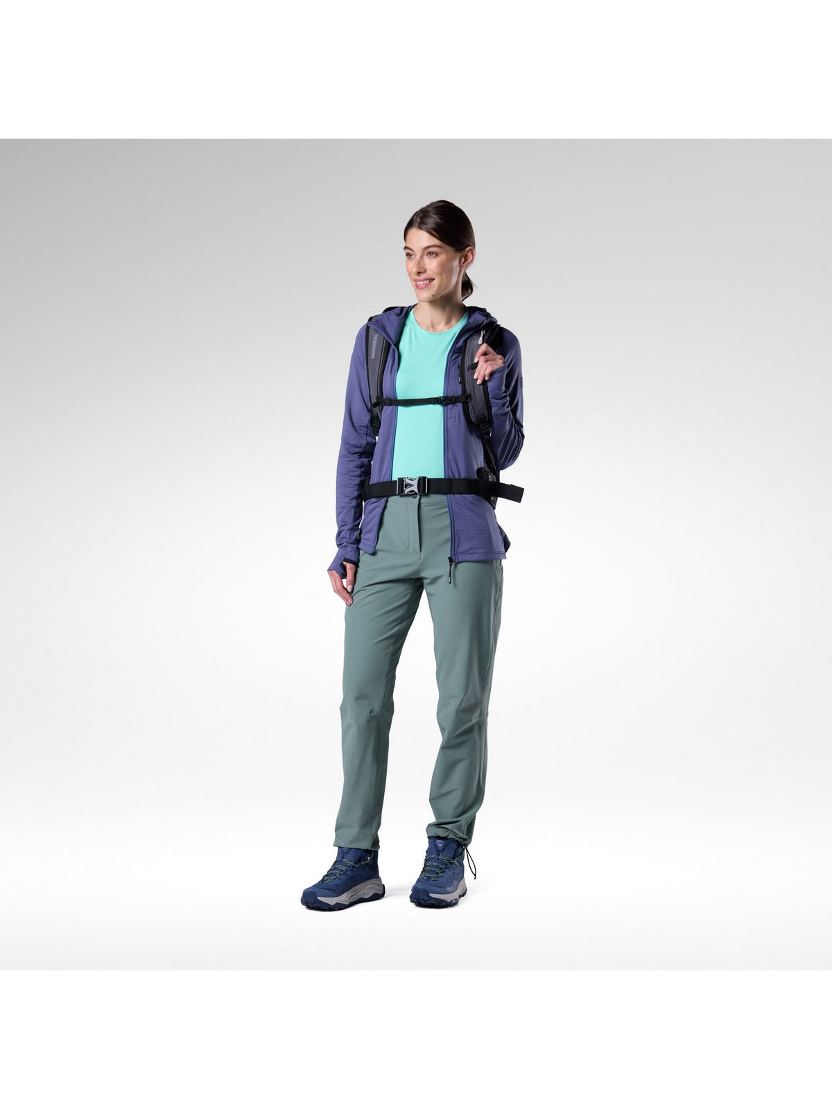 Spodnie damskie ROSSIGNOL W Tech Chino Pant zielone