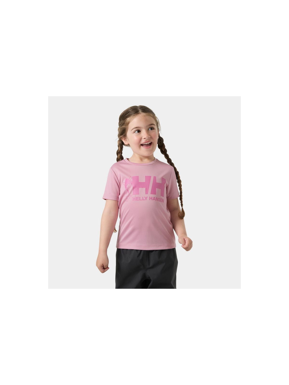 Koszulka dziecięca HELLY HANSEN K Hh Tech Graphic T-Shirt różowa