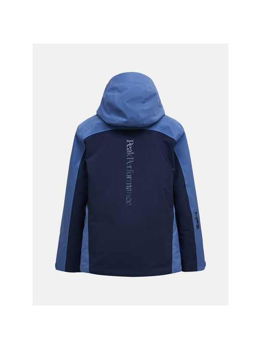 Kurtka narciarska juniorska PEAK PERFORMANCE Maroon Blocked HIPE 2L Insulated Shell Jacket granatowa
