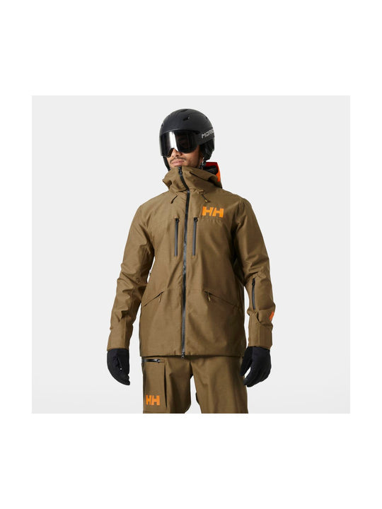 Kurtka narciarska męska HELLY HANSEN GARIBALDI 2.0 JACKET brązowa
