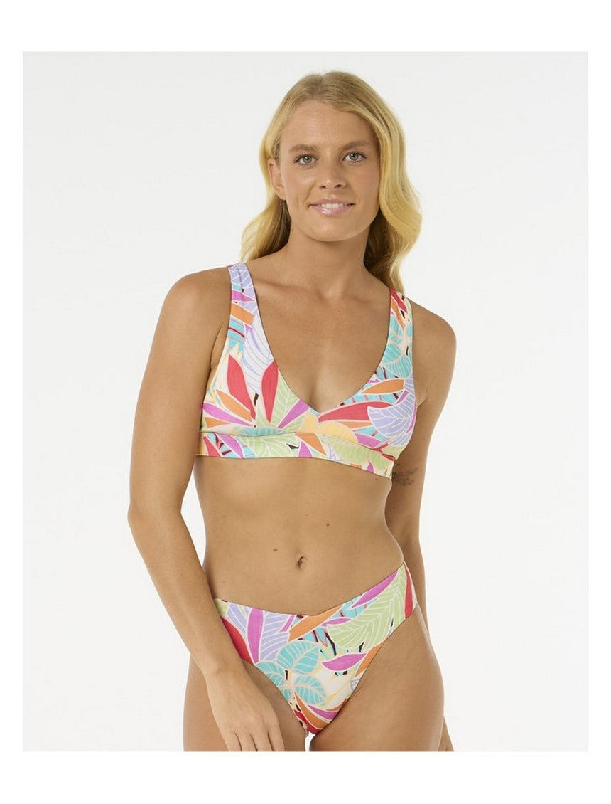 Stanik kąpielowy RIP CURL Cala Vadella Halter turkusowy
