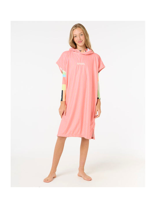 Ponczo RIP CURL Mixed Hooded Towel-Girl pomarańczowy
