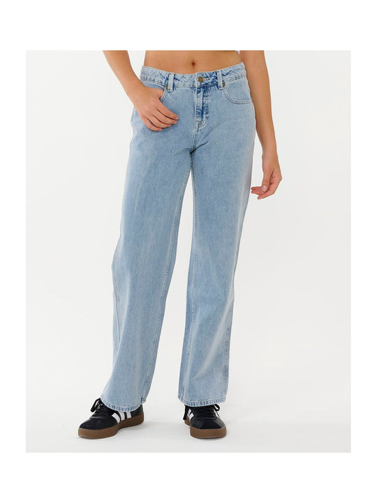 Spodnie RIP CURL AGGIE RELAXED JEANS niebieskie
