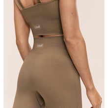 Spodnie damskie CASALL Seamless Rib Slit Pants kolor zielony
