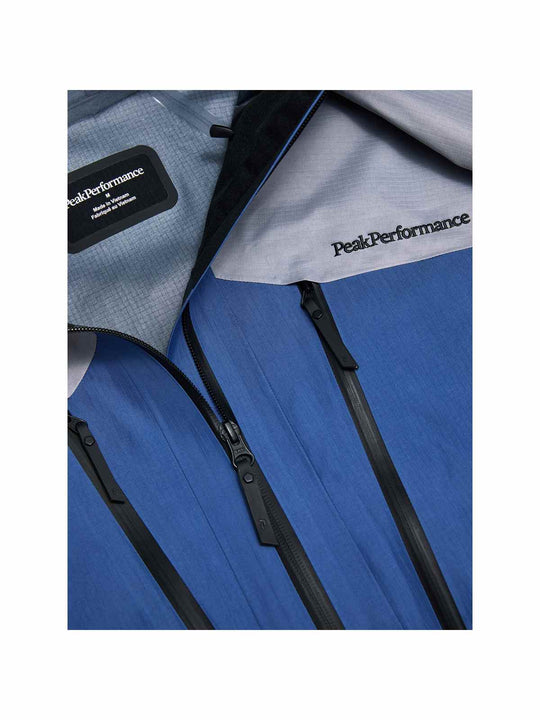 Kurtka narciarska męska PEAK PERFORMANCE Vertical GORE-TEX Pro 3L Shell Jacket niebieska
