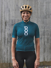 Koszulka rowerowa POC W&#39;s ESSENTIAL ROAD LOGO Jersey - niebieski
