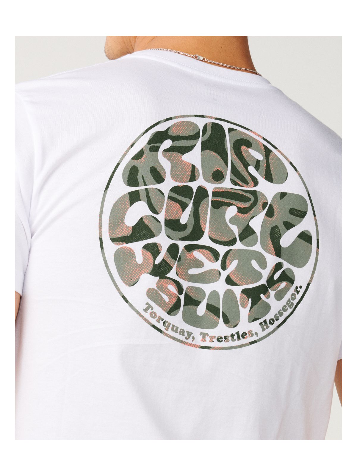Koszulka męska RIP CURL Wettie Passage Icon Tee biała