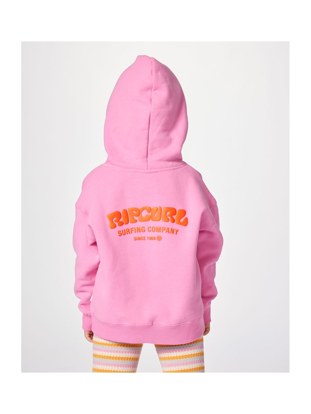 Bluza RIP CURL Surf Puff Heritage Hood-Girl różowy