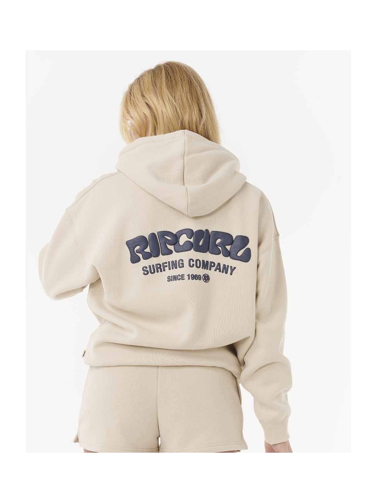 Bluza RIP CURL Surf Puff Heritage Hood beżowa
