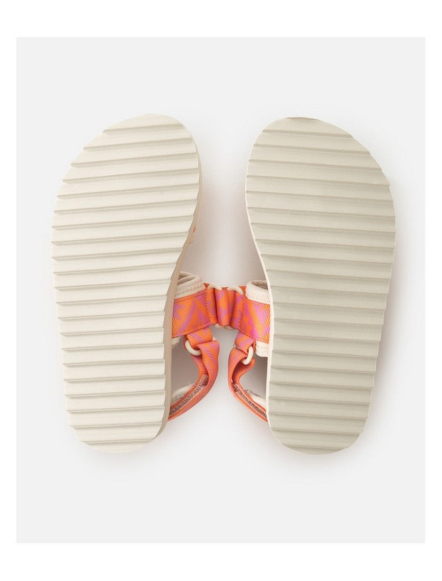 Sandały dziewczęce RIP CURL Newquay Bloom Open Toe-Girl pomarańczowe