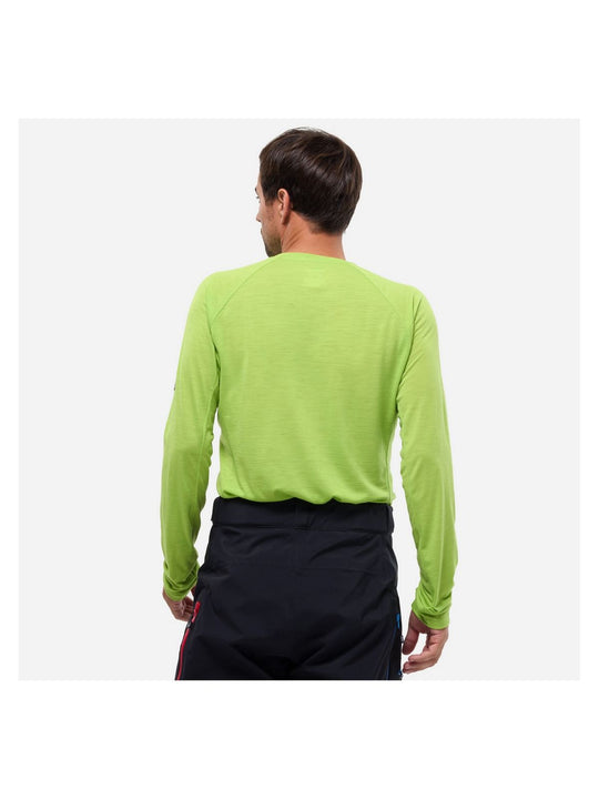 Koszulka męska MILLET Trilogy Wool Ts Ls M żółta limonkowa
