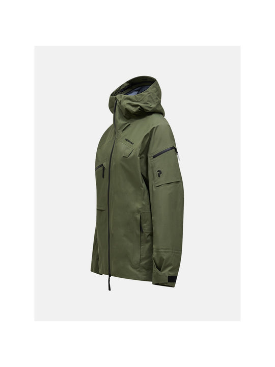 Kurtka narciarska męska PEAK PERFORMANCE Alpine GORE-TEX C-Knit 3L Shell Jacket zielona
