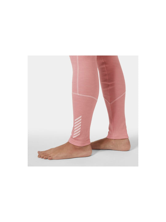 Legginsy damskie HELLY HANSEN W Lifa Merino Midweight Pant kolor różowy

