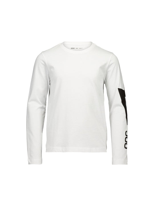 Koszulka dla dzieci POC L/S Tee Jr biały
