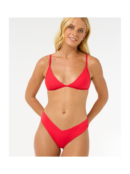 Stanik kąpielowy RIP CURL Premium Surf Fixed Tri czerwony
