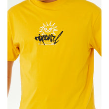 Koszulka męska RIP CURL Inner Visions Rotten Sun Tee żółta

