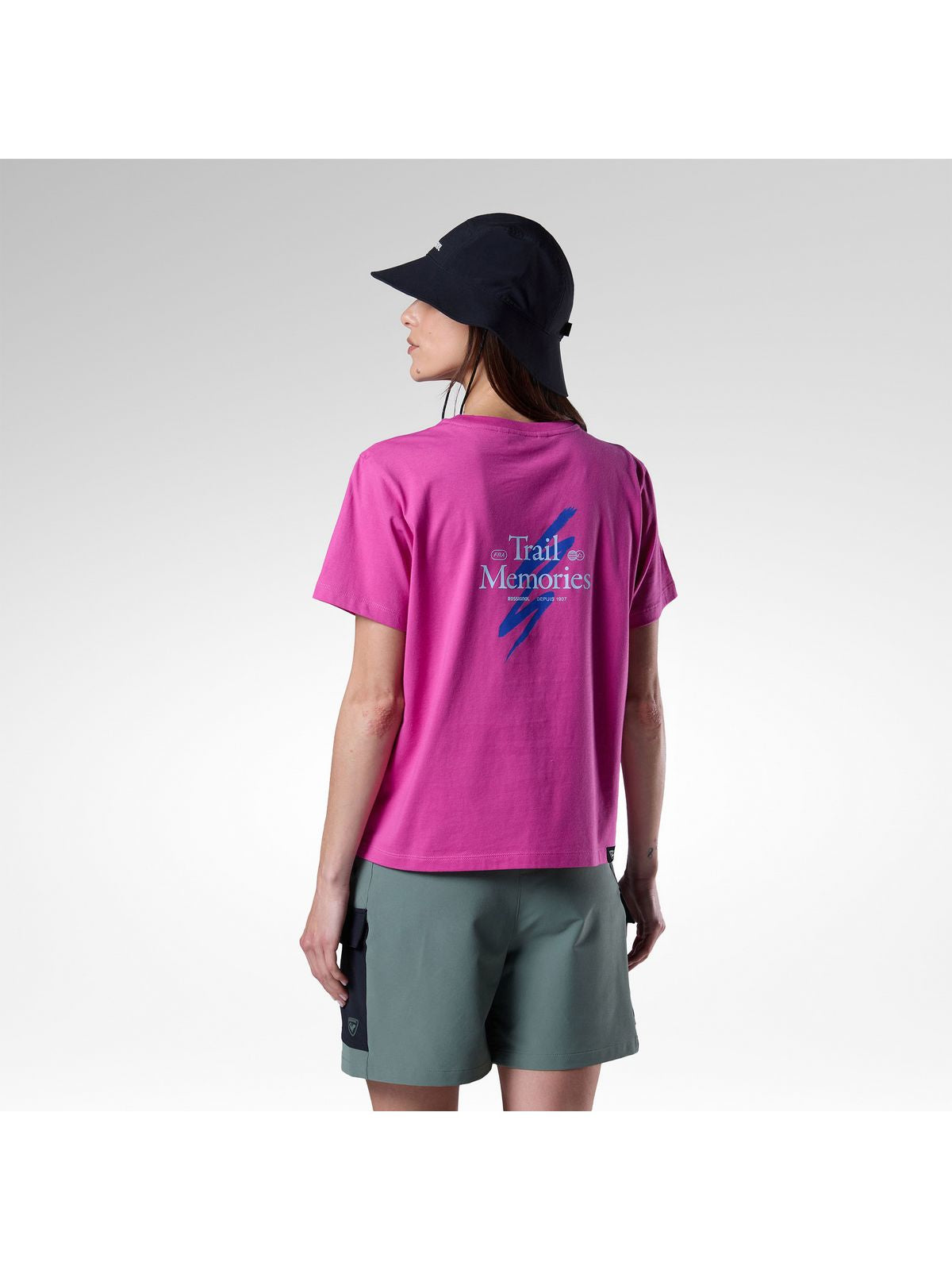 Koszulka damska ROSSIGNOL W Graphic Waterfall Tee różowa