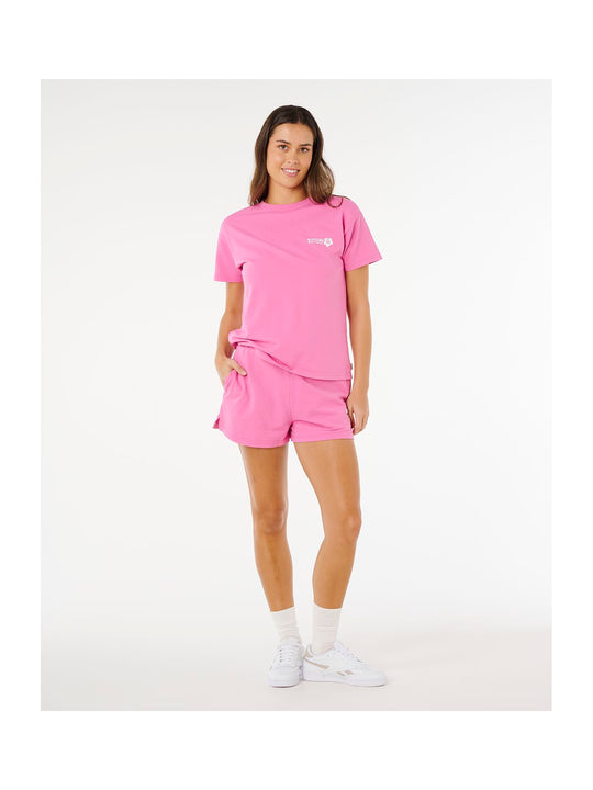 Koszulka damska RIP CURL Surf Puff Party Pack Relaxed różowa
