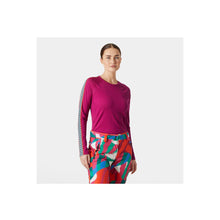 Koszulka Helly Hansen W Lifa Active Stripe Crew bordowy - Adventure Sports
