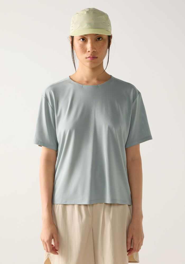 Koszulka HAGLÖFS L.I.M Delta Crop Tee Women dew green melange