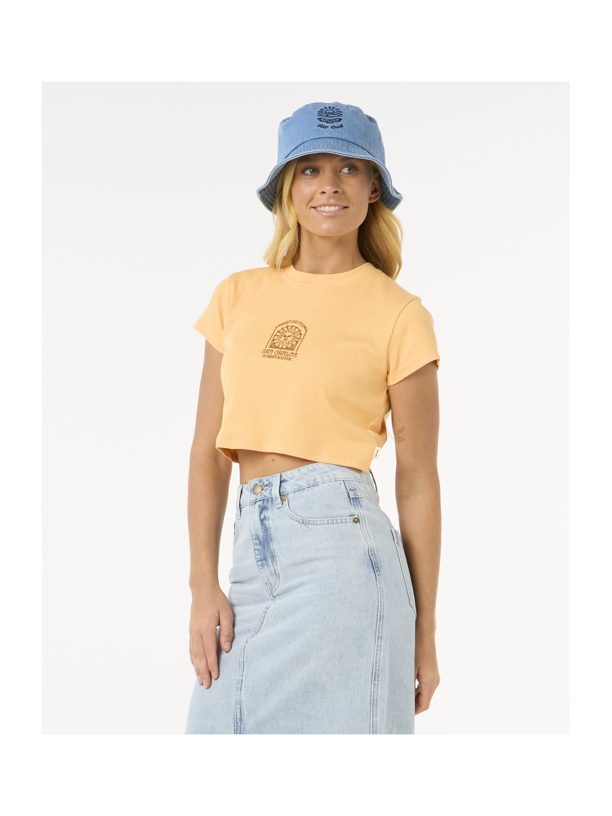 Koszulka RIP CURL San Carlos Baby Tee pomarańczowy