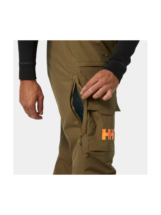 Spodnie narciarskie męskie HELLY HANSEN SOGN BIB CARGO PANT brązowe
