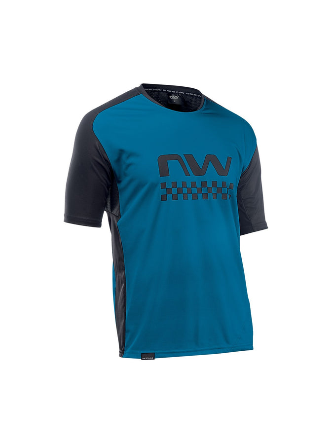 Koszulka rowerowa NORTHWAVE EDGE Jersey - niebieski/czarny