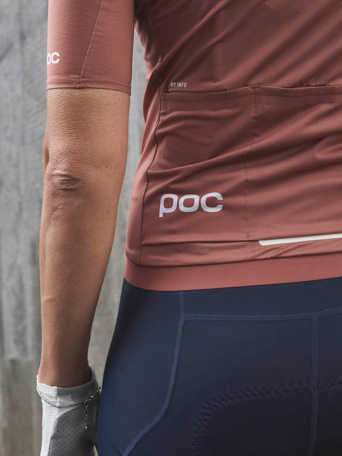 Koszulka rowerowa POC W's PRISTINE Jersey - brązowy