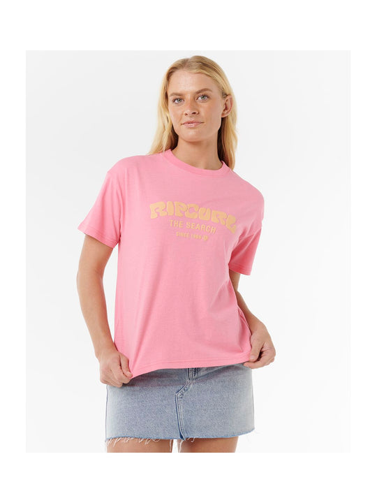 Koszulka RIP CURL SURF PUFF RELAXED TEE różowa
