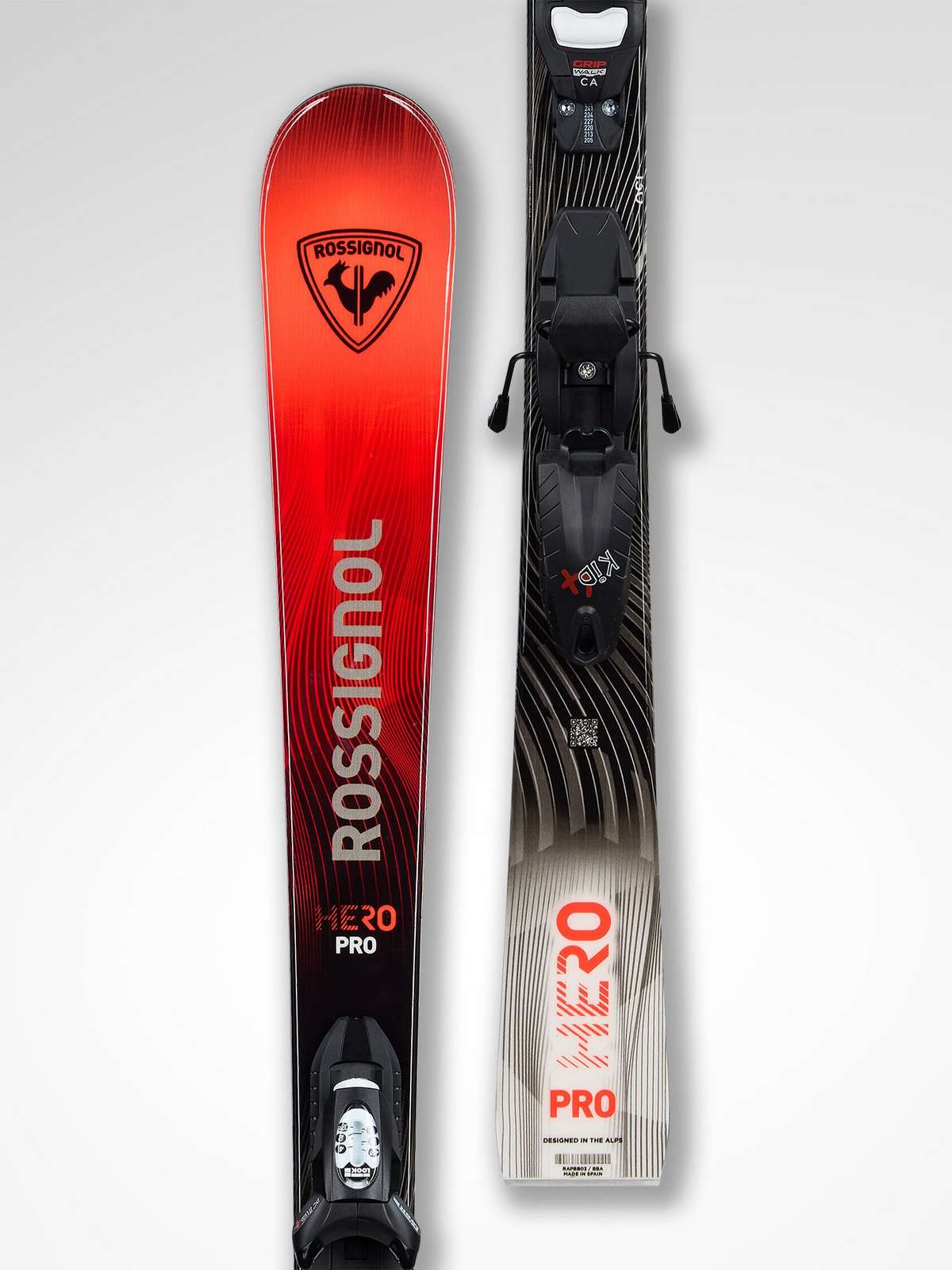 Narty dla dzieci ROSSIGNOL Hero Pro Multi-Event Kid-X + wiązania LOOK Kid 4 Gw B76 Black