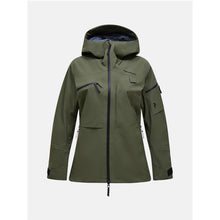 Kurtka narciarska damska PEAK PERFORMANCE Alpine GORE-TEX C-Knit 3L Shell Jacket zielona
